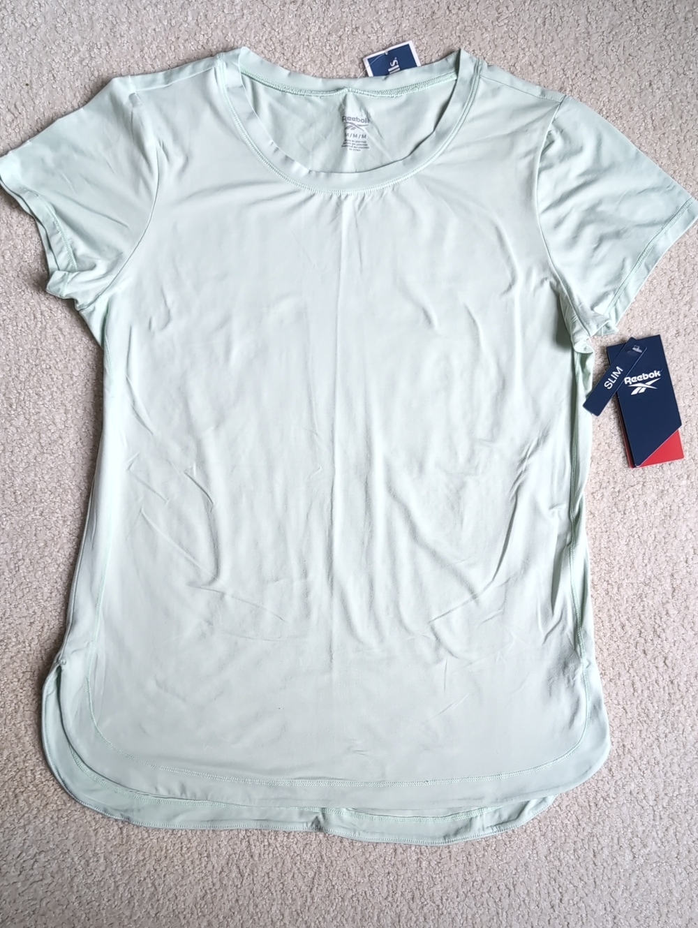 Reebok Women’s Medium Seafoam Short-Sleeve Active Tee NWT!